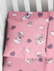 ΜΑΞΙΛΑΡΟΘΗΚΗ ΕΜΠΡΙΜΕ bebe Προβατάκι 05 35X45 Pink Flannel cotton 100%