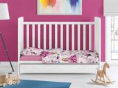 ΠΑΠΛΩΜΑΤΟΘΗΚΗ ΕΜΠΡΙΜΕ bebe Princess 390 120X160 Pink 70/30 Cott/Pol