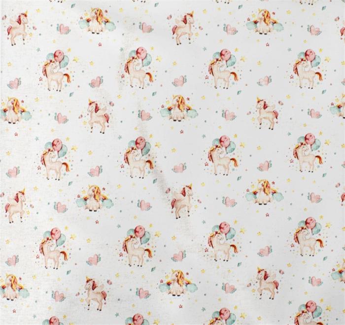 ΣΕΝΤΟΝΑΚΙ ΛΙΚΝΟΥ bebe Unicorn 209 80X110 White-Salmon Cotton 100%