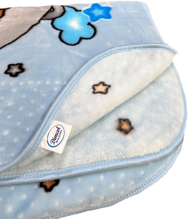 ΚΟΥΒΕΡΤΑ ΒΕΛΟΥΤΕ ΠΟΛΥΤΕΛΕΙΑΣ bebe Crescent Moon 31 110X140 Baby Blue 100% Polyester