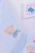 ΠΕΤΣΕΤΑ ΣΕΤ 2 τεμ bebe HAPPY BEARS 19 30X50,70X140 ΣΙΕΛ Cotton 100%