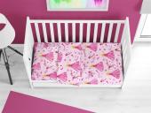 ΚΑΤΩΣΕΝΤΟΝΟ ΜΕ ΛΑΣΤΙΧΟ bebe Princess 392 0,70X1,40X0,15 Pink 70/30 Cott/Pol