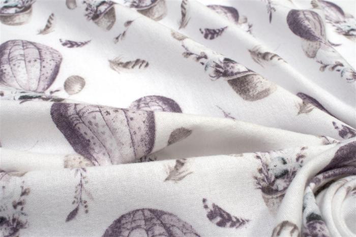 ΚΑΤΩΣΕΝΤΟΝΟ ΜΕ ΛΑΣΤΙΧΟ bebe Hot Air Balloon 78 0,70X1,40X0,15 Lilac 100% Cotton Flannel