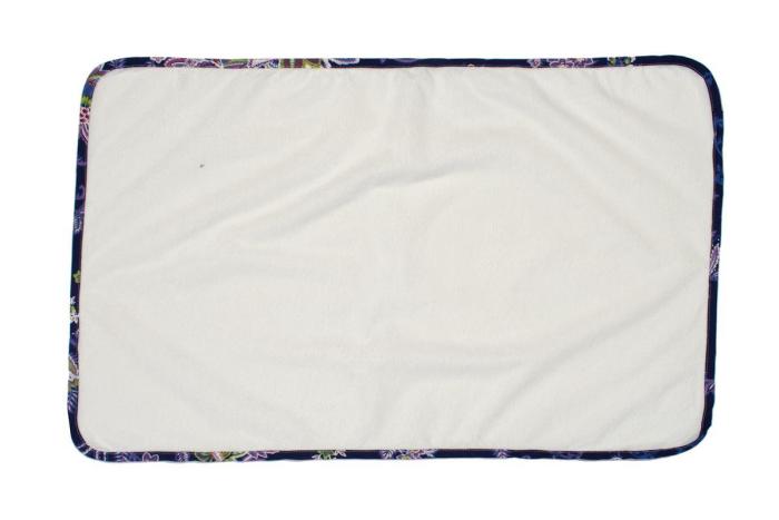 Σελτεδάκι Αδιάβροχο bebe 158 Floral 67X90 Λευκό/Μπλε Cotton 100%