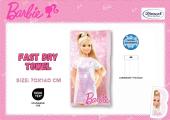 Πετσέτα Θαλάσσης Quick Dry Mattel Barbie 85 70X140 Pink 100% Microfiber