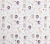 ΠΑΝΑ ΧΑΣΕΣ bebe Lily & Deer 179 80X80 White-Pink Cotton 100%