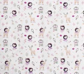 ΠΑΝΑ ΧΑΣΕΣ bebe Lily &amp; Deer 179 80X80 White-Pink Cotton 100%