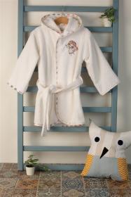 ΜΠΟΥΡΝΟΥΖΙ Με Κέντημα bebe Little Angel 142 SIZE:02 Λευκό 100% Cotton