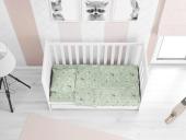 ΚΑΤΩΣΕΝΤΟΝΟ ΜΕ ΛΑΣΤΙΧΟ bebe Smile 80 0,70X1,40X0,15 Green Cotton 100%