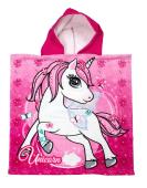 Πόντσο Θαλάσσης Quick Dry Unicorn 24 50X100 Pink 100% Microfiber