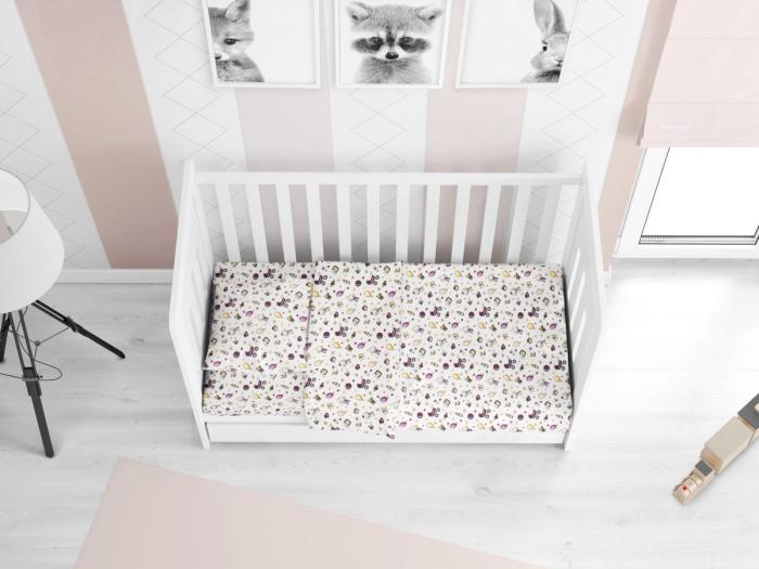 ΚΑΤΩΣΕΝΤΟΝΟ ΜΕ ΛΑΣΤΙΧΟ bebe Baby 01 0,70X1,40X0,15 Flannel cotton 100%