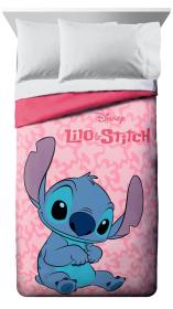 Πάπλωμα Disney Home Lilo &amp; Stitch 42 160X240 Pink 100% Microfiber