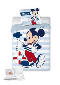 ΠΑΠΛΩΜΑΤΟΘΗΚΗ &amp; ΠΑΠΛΩΜΑ ΣΕΤ 4 τεμ. Disney Mickey 583 100x135 Digital Print Cotton 100%