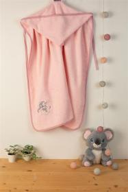 ΚΑΠΑ Με Κέντημα bebe Dreaming Elephant 167 75X85 Ροζ 100% Cotton