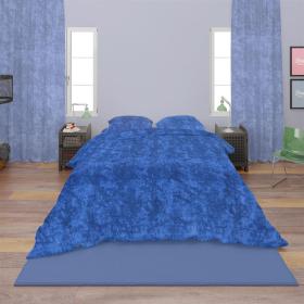 Σεντόνια Σετ 3 τεμ Premium Shadow 631 160X240 Electric Blue 100% Cotton