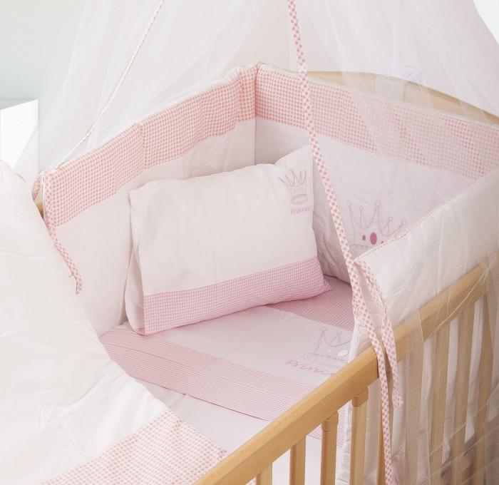 ΠΑΝΤΑ bebe PRINCESS 33 0,40X1,92 ΛΕΥΚΟ/ΡΟΖ Cotton 100%