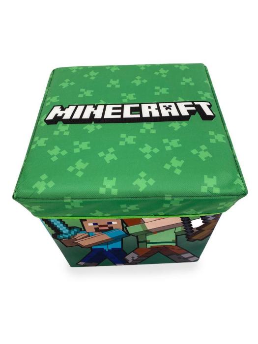 Κουτί-Σκαμπό Mojang Minecraft 28 30X30X30 Green 100% Polyester