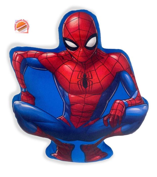 Μαξιλάρι 3D Marvel Spider-Man 35 35 cm Blue 100% Velboa