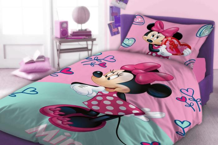 ΣΕΝΤΟΝΙΑ ΣΕΤ 3 τεμ Disney MINNIE 753 160X240 Digital Print Cotton 100%