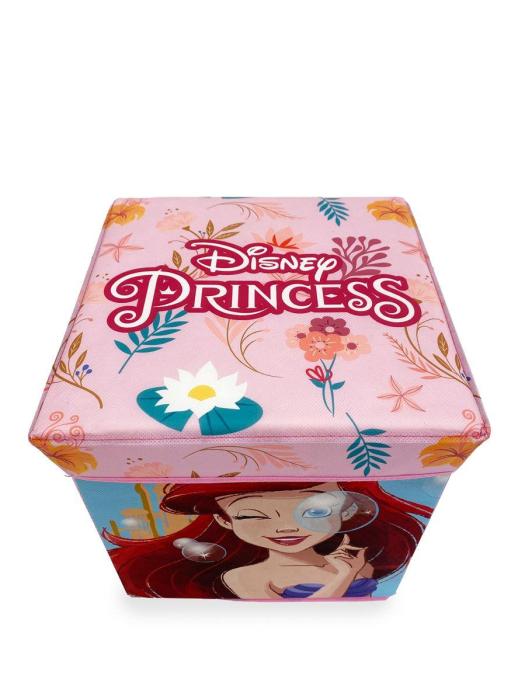 Κουτί-Σκαμπό Disney Home Princess 08 30X30X30 Coral 100% Polyester