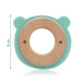 Μασητικό Σιλικόνης Ecofriendly Bear Mint 8cm