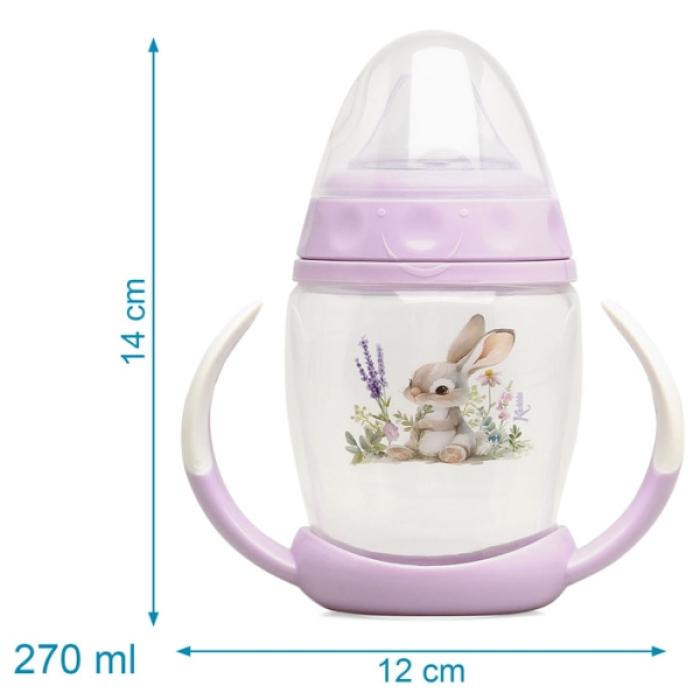 Εκπαιδευτικό Ποτηράκι Lavender Bunny 1ο Βήμα 270ml 6+Μ