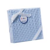 Κουβέρτα Minky Microfiber Σιέλ 80x110εκ.