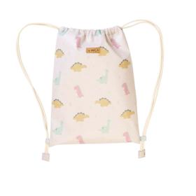 Αδιάβροχο Backpack Πουγκί Saro Happy Dinos 39x29εκ.