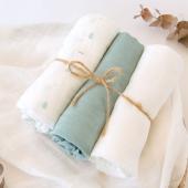 Μουσελίνα Bamboo Petit Mint 70x70εκ. Σετ 3τμχ.