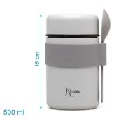 Βρεφικό Θερμός Φαγητού με Κουταλάκι Γκρι 500ml.