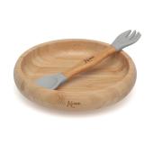 Σετ Φαγητού Bamboo | Γκρι