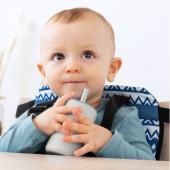 Σετ Ποτήρια Σιλικόνης με Καλαμάκι 180ml. | Γκρι