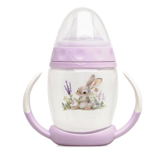 Εκπαιδευτικό Ποτηράκι Lavender Bunny 1ο Βήμα 270ml 6+Μ