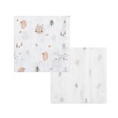 Πάνα Μουσελίνα Bamboo Wonderland 120x120cm 2 τμχ.