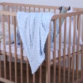 Κουβέρτα Minky Microfiber Σιέλ 80x110εκ.