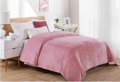 ΚΟΥΒΕΡΤΑ CORAL FLEECE Polyester 160X220 Μονόχρωμη 01 Cashmere Pink