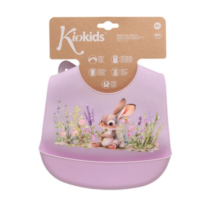 Σαλιάρα Σιλικόνης Lavender  Bunny