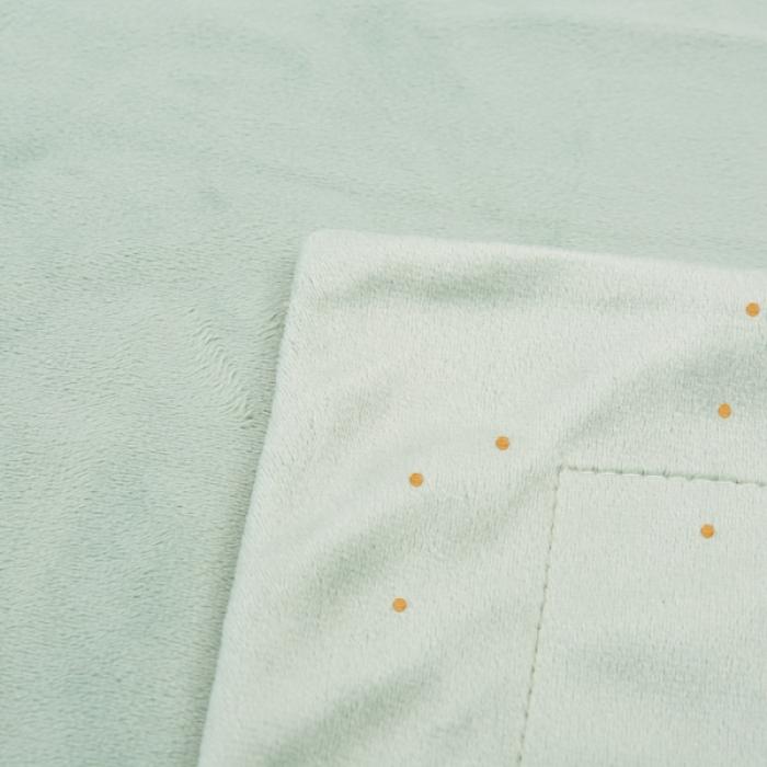 Κουβέρτα Αγκαλιάς Microfiber Πουά Μέντα 80x110εκ.