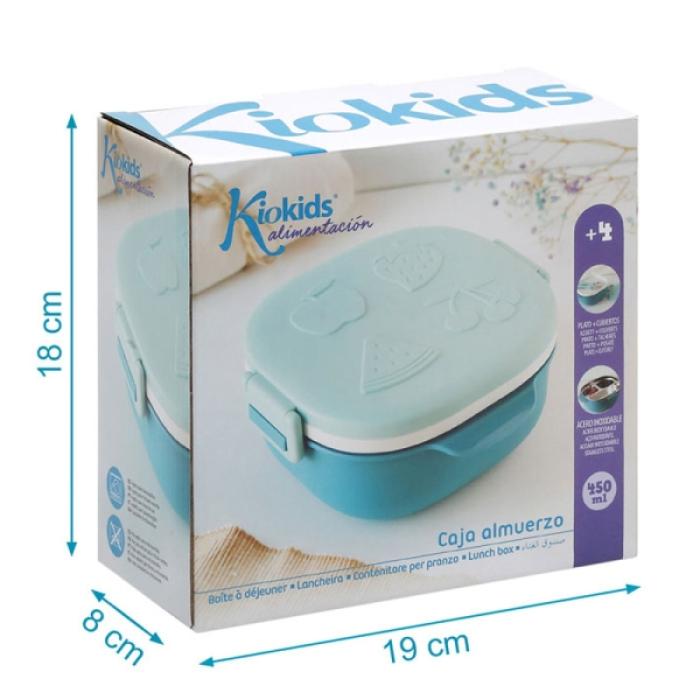 Δοχείο Φαγητού με Ανοξείδωτο ταψάκι Μπλε 450ml.
