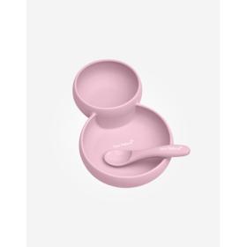 Σετ Φαγητού Eco Friendly Twin Pink 4+Μ