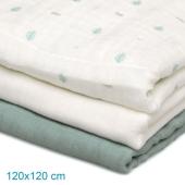 Μουσελίνα Bamboo Petit Mint 70x70εκ. Σετ 3τμχ.