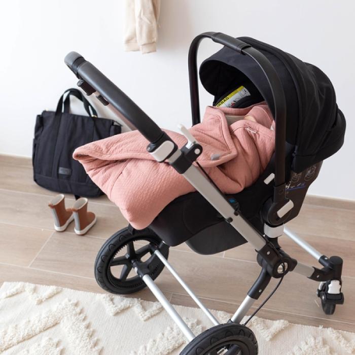 Bemini Biside® Κουβέρτα Ταξιδιού Cadum Winter Ροζ 0-12M