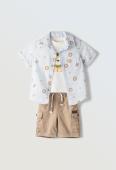 Βρεφικό Σετ Βερμούδα 3 τμχ Αγόρι Hashtag 254620 - Pigikids.gr - Παιδικά Ρούχα, Βαπτιστικά Πακέτα