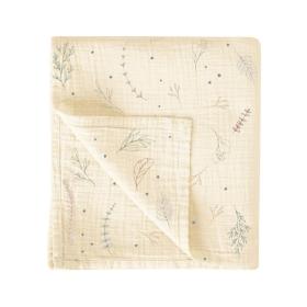 Μουσελίνα Bamboo Botanic Ivory 120x120εκ.