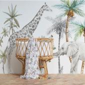 Μουσελίνα Bamboo 120x120cm Africa