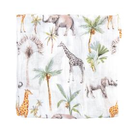 Μουσελίνα Bamboo 120x120cm Africa