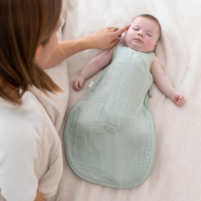 Bemini Magic Bag®0.5Tog Mint Swaddle 1-4M.