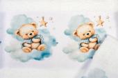 Πετσέτα Σετ 2 τεμ Με Ψηφιακή Εκτύπωση bebe Cute Bear 302 30X50,70X140 White 100% Cotton