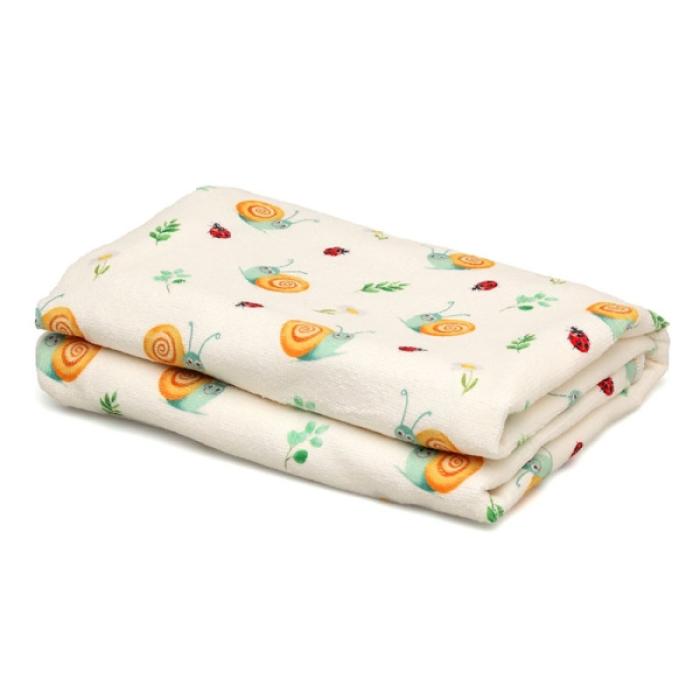Πετσέτα Παραλίας Microfiber Snail Εκρού 75x150εκ.