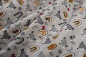 Πάνα Χασέ bebe Fox 527 80X80 Grey 100% Cotton